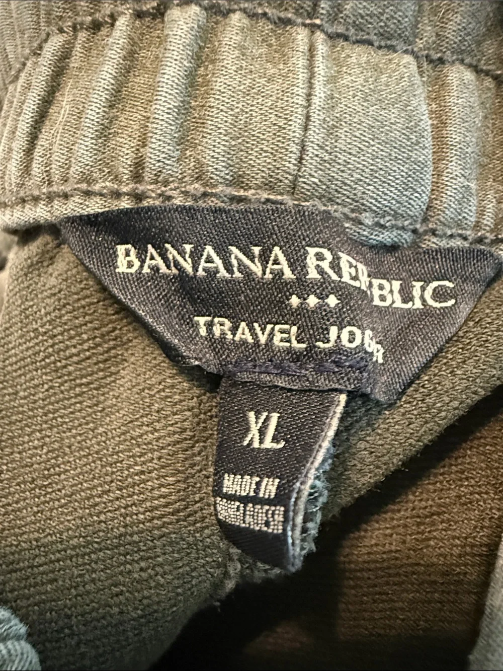Banana Republic Travel Jean Olive Jogger Pants XL